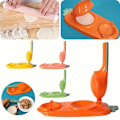 Miniatyrbild 5 av 9: Söt 2-i-1 Dumpling Maker Multifunktion Mould för pannkakor Orange