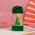 Miniatyrbild 1 av 9: Presentförpackning Formad snöglob Lykta LED Xmas Festival Ornament Glittrande Hängande Julljus Batteri som drivs för hemmet Tree