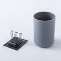Miniatyrbild 9 av 9: Tandborsthållare Väggmonterad Organizer med Munvattenkopp Gray