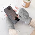 Miniatyrbild 5 av 11: USB uppvärmda handskar för kallt väder Hög elastisk mjuk thermal för kvinnor män Black