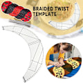 Miniatyrbild 2 av 10: Bordsduk Flätad Twist Mall Återanvändbar gör-det-själv handgjorda sömnadslinjal Flerfunktionsverktyg för sömnadsmönster 8 Inches