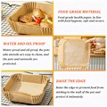 Miniatyrbild 8 av 9: 50/100 st Airfryer Set Airfryer Ugn Bakplåt Papper Kökstillbehör Square 100pcs