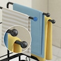 Miniatyrbild 8 av 10: Multifunktionsdiskbänk i kolstål Caddy Coutertop Organizer Självhäftande trassvamphållare med dräneringsplatta 3 Table