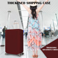 Miniatyrbild 3 av 6: Non-woven Cover Slitstarkt anti-scratch Resväska Skydd Vattentätt Bagage Skyddsfodral Brown 28 inch