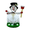 Miniatyrbild 8 av 10: Kristalliserat julgran Intressant romantiskt växande blommande julgran för barn barn Snowman
