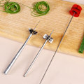 Miniatyrbild 10 av 10: Plum Blossom Lök Shredder Rostfritt stål Scallion Slicer Grönsaksskärare Strimla DIY Slicer Köksskärning Gadget 1PCS