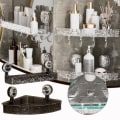 Miniatyrbild 4 av 8: Vatten Ripple Trianglar/rektangel förvaringsställ Stansfritt hållbart förvaringsställ Badrumstillbehör Transparent straight