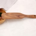 Miniatyrbild 9 av 9: Trä Spurtles Set 5 delar Spurtle köksredskap för non-stick matlagning Träspatel med hängande hål Five Piece Set