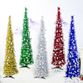 Miniatyrbild 4 av 10: Konstgjord julgran Tinsel Pull Up Tree Ornament DIY Xmas Party Dekoration För Hem Vardagsrum Bar Red