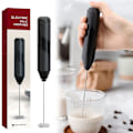 Miniatyrbild 3 av 11: Hushålls elektrisk mjölkskummare Multipurpose Handmixer Bärbar visp Black