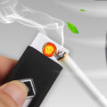 Miniatyrbild 7 av 11: Smart Touch Sensor Elektrisk tändare Bärbar USB uppladdningsbar vindtät tändare Red And White Suction Card