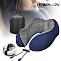 Miniatyrbild 3 av 10: U-formad kudde Memory Foam Rebound Nackstöd Nackstöd för resor Flygplan Sova