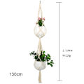 Miniatyrbild 5 av 10: Macrame Växthängare Inomhus Utomhus hängande växthållare Hängande planteringsställ Blomkrukor för dekorationer Set