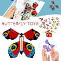 Miniatyrbild 2 av 10: Magics Flying Butterflys Card Toy Portable Funny Magics Pusselleksak för barn Barn Pojke Flicka