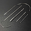 Miniatyrbild 1 av 9: 7 st Klädsel Matta Läder Canvas Reparation Böjda Hand nålar Kit