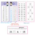 Miniatyrbild 8 av 11: Matte-flashkort för barn 1-12 Addition/Subtraktion/Multiplikation/Division Tabellkort Barnets matematiska färdighetsutvecklingsmaterial B