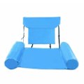 Miniatyrbild 1 av 7: Inflation Simstol Soffa Flytbar Multipurpose Vatten Hängmatta Ryggstöd för utomhuspool Light Blue