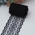 Miniatyrbild 5 av 10: 10 m spetsbandsrulle 4,5 cm bred icke-elastisk färgglad spets DIY broderi dekoration för sömnad inslagning bröllop Dark Red