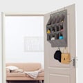 Miniatyrbild 4 av 9: Multifunktionell diverse förvaringsväska med stor kapacitet Stabil arrangör för hem i sovrummet Gray 9 Grid