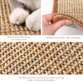 Miniatyrbild 7 av 8: Rectangle Cat Scratching Board Skrapsäker skyddssoffa för liten medelstor katt Bleach 40X60cm