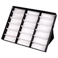 Miniatyrbild 7 av 10: 18 Grids Glasögon Solglasögon Glasögon Förvaring Display Box Hållare Case Organizer Black