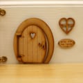 Miniatyrbild 9 av 10: Fairy Tale Trädörr Dekoration Kit Dockhus Miniatyrmöbler 3D DIY Hantverk Prydnad för Utomhusgård 14