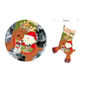 Miniatyrbild 10 av 10: Stora julstrumpor Älgform dekorativa strumpor Julgranshänge Xmas Heminredning A