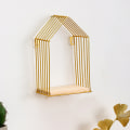 Miniatyrbild 1 av 10: Multifunktion Nordic Light Lyx Vindjärn Geometrisk Väggdekoration För Hem Vardagsrum Single-layer Pointed Roof Frame