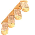 Miniatyrbild 3 av 9: Katt klätterhylla Trä Väggmonterad Kattaktivitet Vägghyllor med lin som repar omslag 4 Abborre Kattunge Klätterare Towards The Left