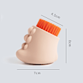 Miniatyrbild 1 av 10: Silikontvätt skurborste Flerbrukshushållskläder Tvättborste skurborste för kläder Underkläder Skor Pink