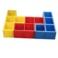 Miniatyrbild 9 av 9: Balance Towers Spel Kul att stapla byggstenar för barn Vuxna Nyhet Familjespel Storage Box