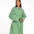 Miniatyrbild 1 av 7: Enkel nattlinne för kvinnor Elegant Bekväm pyjamas för hemmets sovrum Green S