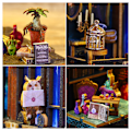 Miniatyrbild 9 av 9: DIY Magics Bazaar Books Nooks Kit med Lätt Lättmontering Dekorativa miniatyrer för vardagsrummet