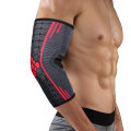 Miniatyrbild 7 av 9: Armbågsstöd kompressionsärm Andas stickad sport fitness cover för sommar utomhusklättring Red XL