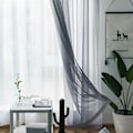 Miniatyrbild 3 av 7: Tyller Bakgrund Draperier Gardin Modern stil Skiljepanel Semi-blackout Voiles Shear Tyg Party Heminredning Blue 140*180