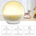 Miniatyrbild 6 av 9: Sunrise Väckarklockor Wake-Up Light Dimbar Färgglada Lampor Radio För Barn Sovrum Kontor White  EU Plug