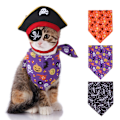 Miniatyrbild 3 av 10: Piratformad hatt justerbar design för husdjur som bär Set B94136-1