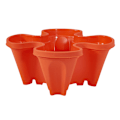 Miniatyrbild 1 av 10: Stack-Up Typ Stereoskopisk blomkruka Plast Stapelbar vertikal blomkruka för trädgårdshem Red
