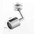 Miniatyrbild 8 av 10: Vridbar universal Anti-stänk Handfat Kran Justerbar kranförlängare för hem kök badrum Enkel installation First Gear Stainless Steel Joint