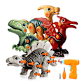 Miniatyrbild 1 av 8: Montering av dinosaurieleksaker Fallbeständig leksak av hög kvalitet för pojkar, flickor One Set