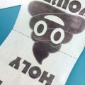 Miniatyrbild 7 av 8: Spoof Bajs Utskrift Toalettpapper Hushållsfärg Toalettpapper Present för födelsedag