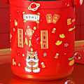 Miniatyrbild 10 av 11: 12 hål Spaceman Firework Bubble Machine Rolig läcksäker bubbla blåser leksak för barn Red