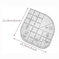 Miniatyrbild 8 av 10: Böjd hörn Cutter Linjal Akryl DIY Crafts Patchwork sömnadsmall A