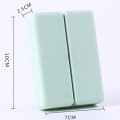 Miniatyrbild 9 av 9: Daily Medicine Organizer 7 fack Bärbar tablettfodral Case Medicin Organizer Vikbar design tablettlåda White