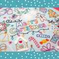 Miniatyrbild 8 av 8: 24 Adventsdagar Handbroderi Kit Färgglad sömnad Målning Tillverkningsverktyg Nyhet Julklapp Color