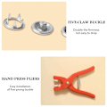Miniatyrbild 9 av 11: Metallsnäppknappar med fästtång Verktygssats Femklos spänne Set Gratis sömnadsknappar Set för pysselhantverk Barnkläder