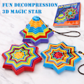 Miniatyrbild 8 av 8: 3D Magic-Star-leksak för barn Relief Stress Magic-Vision Bytande leksak för sovrum Multicolour