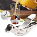 Miniatyrbild 4 av 9: Rostfritt Stål Fågel Citronpress Ergonomisk Citronsaft Fruktjuicer med Hällpip 3pcs