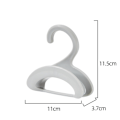 Miniatyrbild 10 av 10: Creative Handväskhängare Multipurpose Stapelbar kappa Hatt Förvaringskrok för hemmet Gray