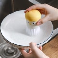 Miniatyrbild 7 av 10: Rengöringsborste Multifunktionell söt tecknad panskål Rengöringsborste för diskbänk Warm Yellow